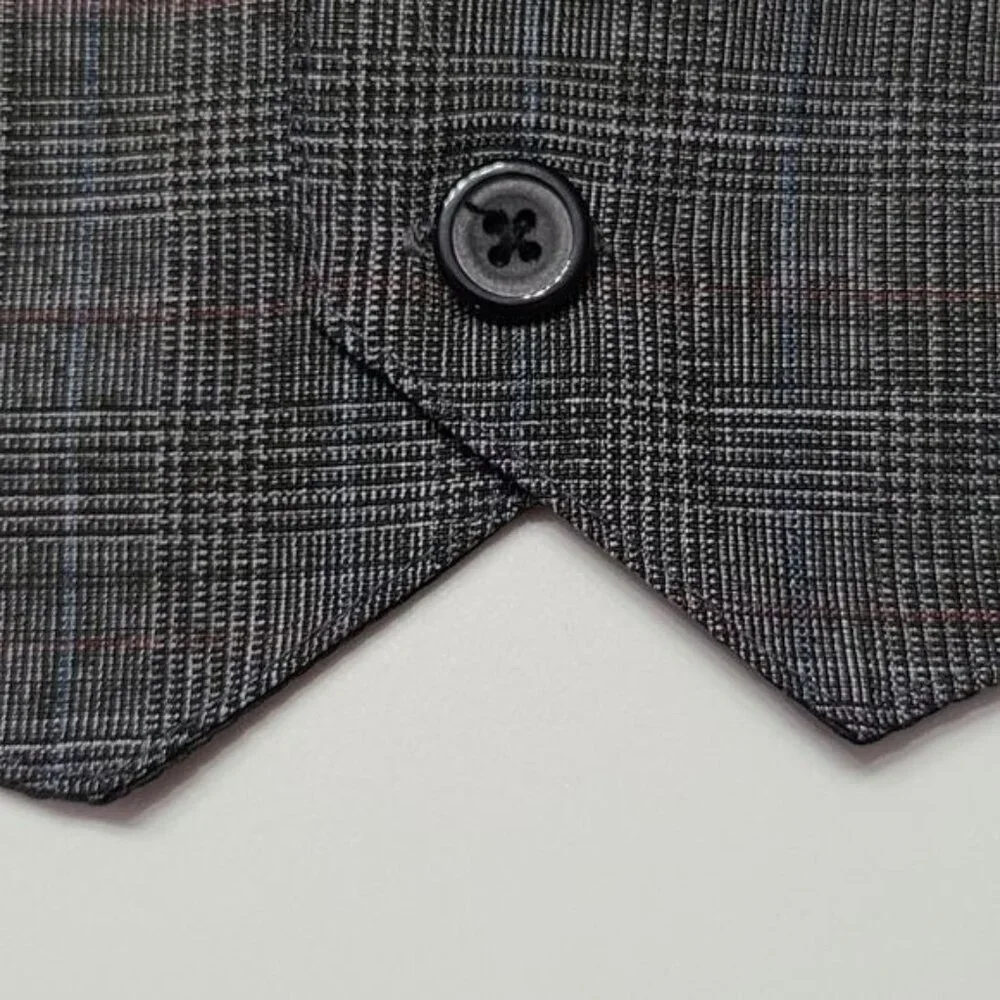 Nautica toddler glen check plaid formal suit vest 24M